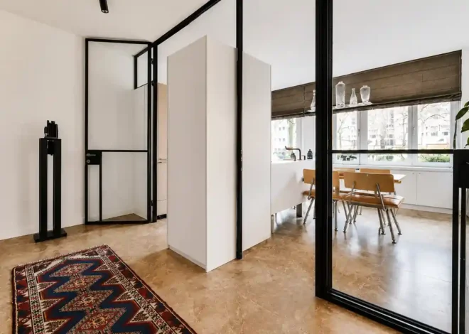 Partition Between Living & Dining Zones